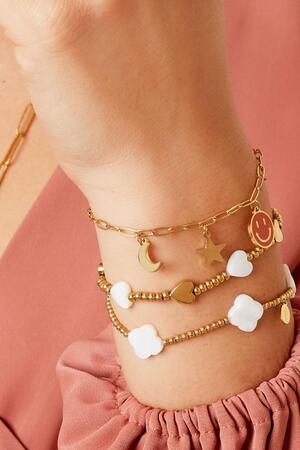 Bracciale con charms Gold Stainless Steel h5 Immagine3